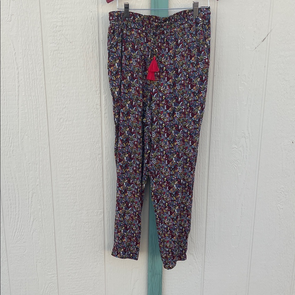 Boden Paisley Jersey Beach Pants Joggers Size 10